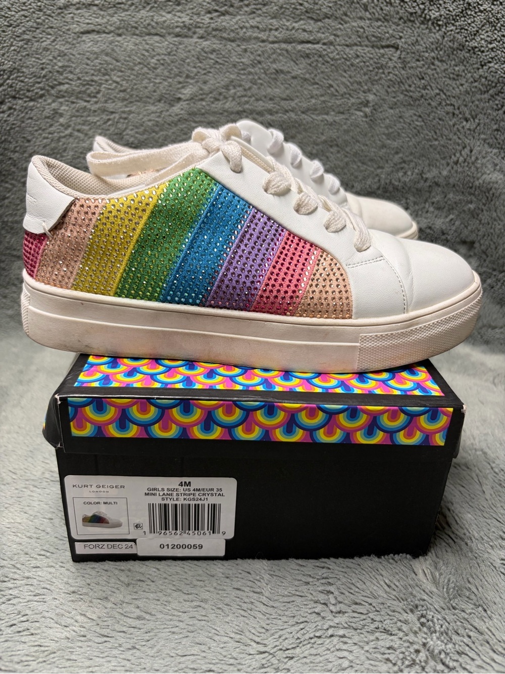 Kurt Geiger Multi Color Box with Rainbow Pattern